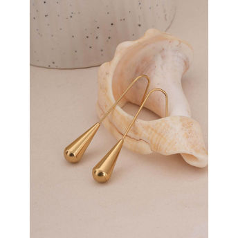Aurora Gold Drop Threader Earrings