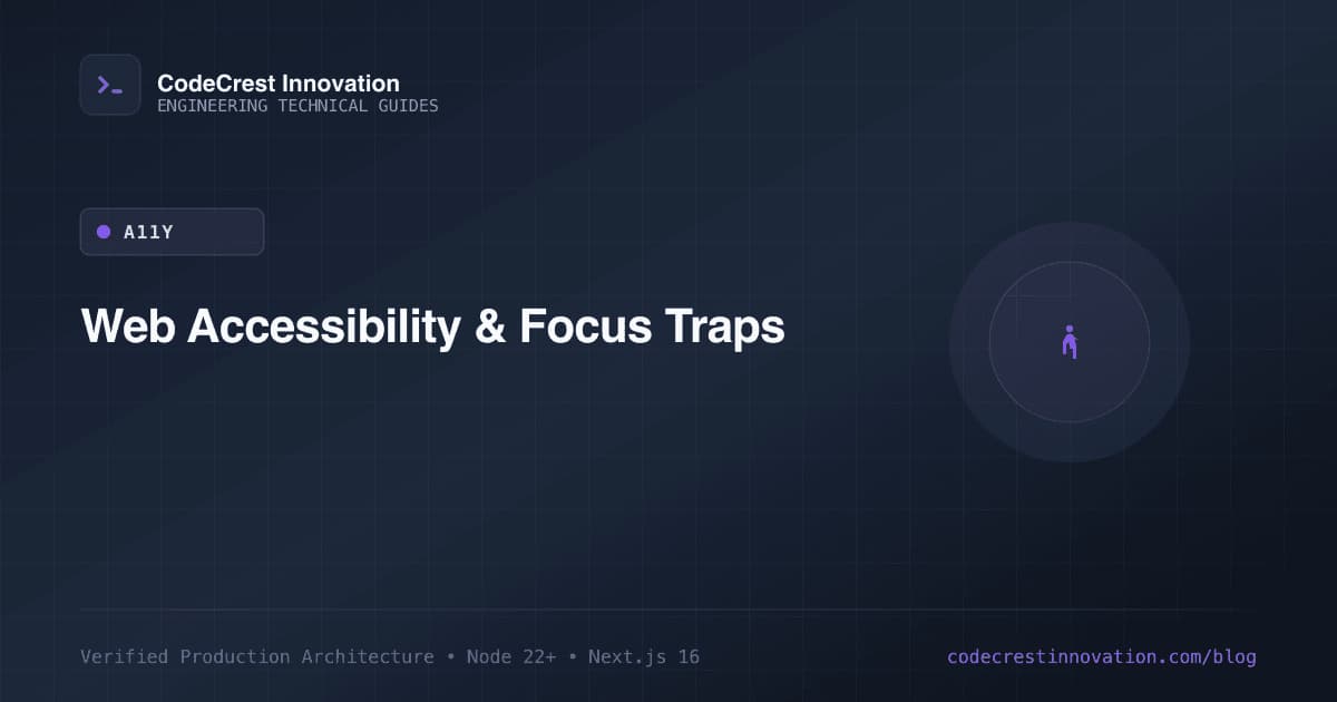 Practical Web Accessibility: WAI-ARIA, Keyboard Navigation & Focus Traps in React