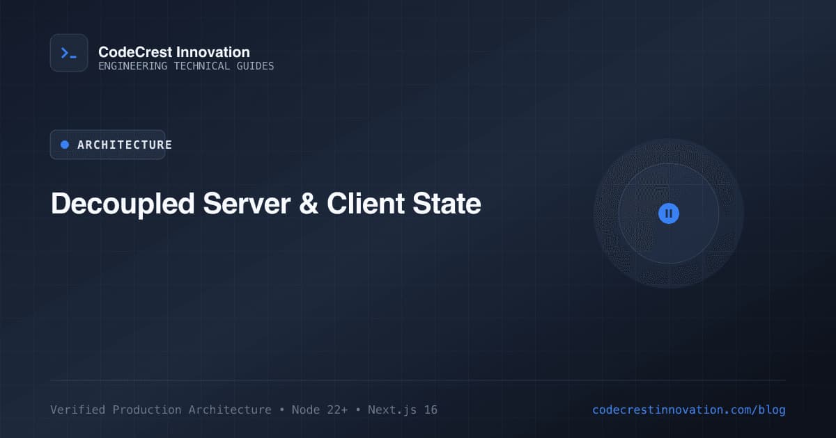 Modern State Architecture in 2026: Decoupling Server Cache from Client State