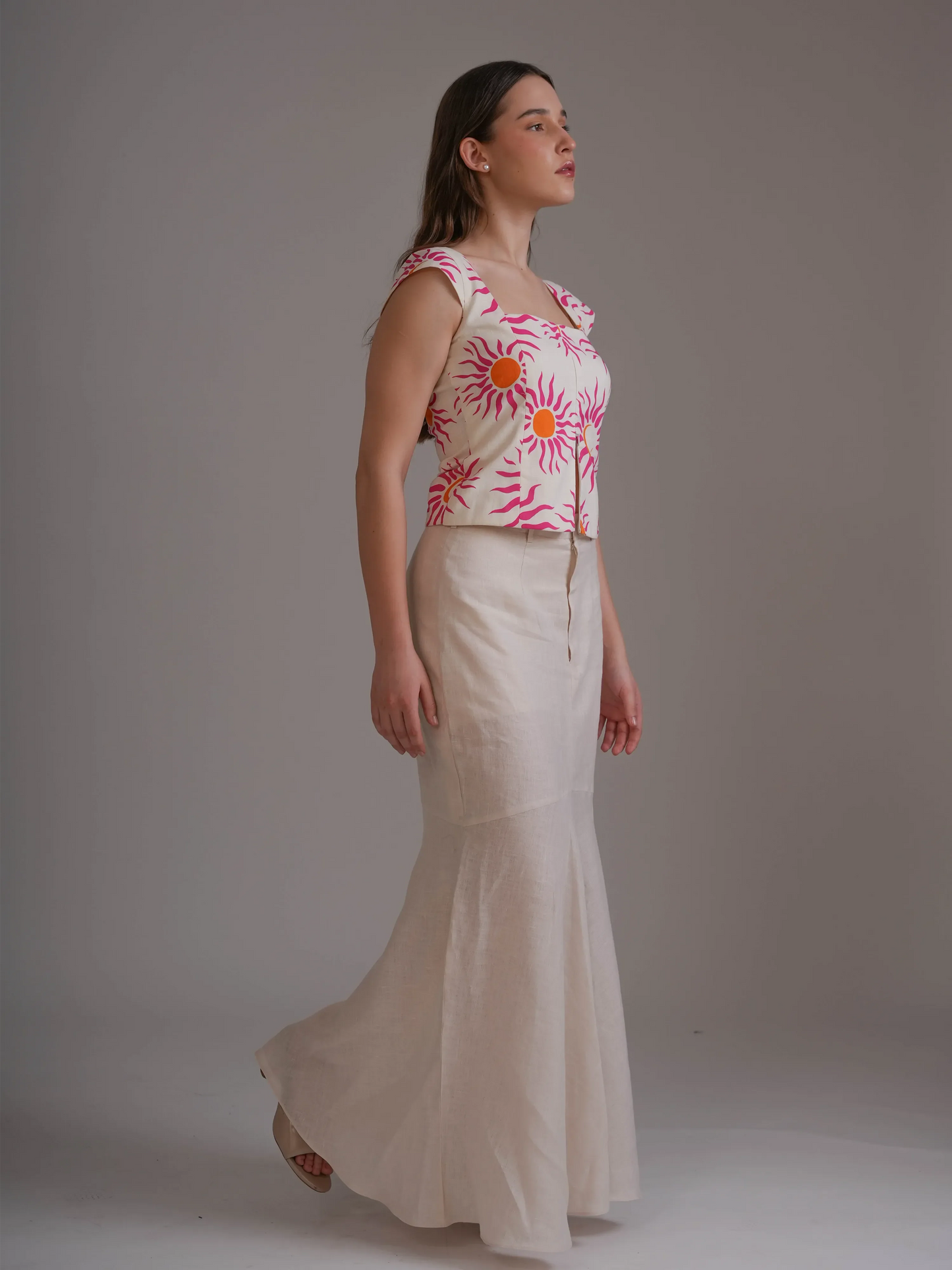 Pink Sunflower Top