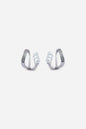 Celeste Pearl & Crystal Double Hoop Earrings