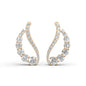 Aurélia Diamond Wing Hoop Earrings