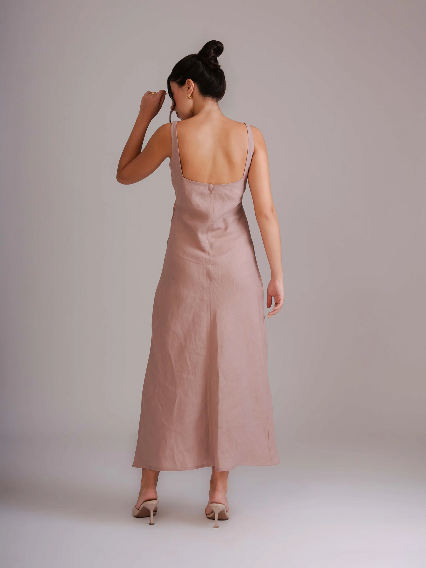 Dusty Pink Wavy Dress