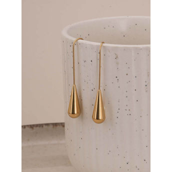 Aurora Gold Drop Threader Earrings