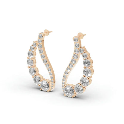 Aurélia Diamond Wing Hoop Earrings