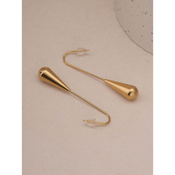 Aurora Gold Drop Threader Earrings