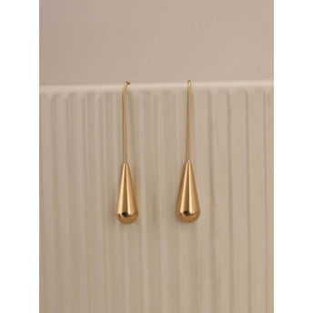 Aurora Gold Drop Threader Earrings