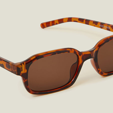 Savannah Tortoiseshell Rectangle Sunglasses