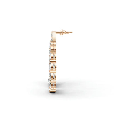 Aurélia Diamond Wing Hoop Earrings
