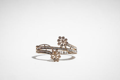 The Serene Tide Sculptural Cuff – 18K Gold Plated