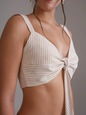 Striped Bustier Top